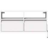  Zidni TV ormarić s LED svjetlima bijeli 100x31x45 cm | shoptok.hr