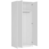 MID.YOU omara s klasičnimi vrati, bela | Shoptok.si