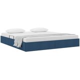  Otomanski krevet s pohranom Plava 180 x 200 cm tkanina | shoptok.hr