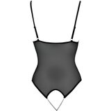 Cottelli - odprto telo s čipko z biseri (črno) - M | Shoptok.si