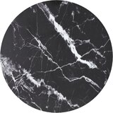 vidaXL Mizna plošča črna Ø40x0,8 cm kaljeno steklo z marmorjem, (20979275) Cene