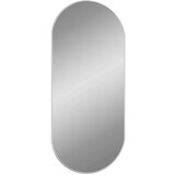  Zidno ogledalo srebrno 100 x 45 cm ovalno | shoptok.hr