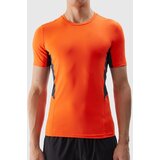 4f Men's Sports T-Shirt Slim Made of Recycled Materials - Orange Cene