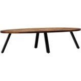 vidaXL stolić za kavu od masivne obnovljene tikovine ovalni 120 x 60 x 30 cm | shoptok.hr