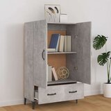  Visoka omarica betonsko siva 70x31x115 cm konstruiran les, (20654497) | Shoptok.si