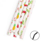 Family papirnata slamica - poletni vzorec - 250 x 6 mm - 150 kosov / paket Cene