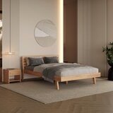 MID.YOU POSTELJA 140 cm x 200 cm , les bukev (jedrovina) | Shoptok.si