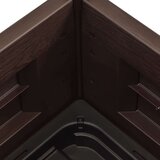  Povišena vrtna gredica PP boja kave 43 x 43 x 35 cm | shoptok.hr