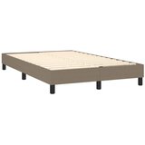  s oprugama i madracem LED smeđesivi 120x190cm od tkanine | shoptok.hr