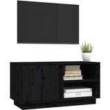 TV ormarić Crna 80 x 35 x 40 5 cm od masivne borovine | shoptok.hr