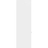 vidaXL Knjižna omara visok sijaj bela 98x30x98 cm iverna plošča | Shoptok.si