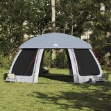  Šator za bazen s uklonjivim letvicama i mrežastim stjenkama Siva 612 x 612 cm | Shoptok.si