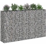  Gabionski uzdignuti krevet 3 pcs Srebrno 250 x 50 x 150 cm | shoptok.hr