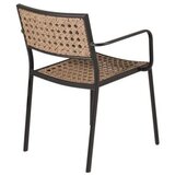 Venture Home Paola vrtna stolica s rukohvatima, prirodna boja drva, set od 4 | shoptok.hr