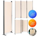 Multi Garden preklopni paravan za vrt i prostorije, 3-dijelni &amp;ndash; 167x164 cm, bež Slike