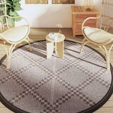 vidaXL Vanjski tepih smeđi Ø 200 cm PP | shoptok.hr