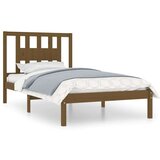  Posteljni okvir medeno rjav iz trdne borovine 100x200 cm, (20643734) | Shoptok.si
