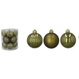 Molarem Home Set od 12 kuglica za božićno drvce – 5 cm, maslinasto zelena | shoptok.hr