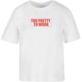 Mister Tee Women's T-shirt Too Pretty To Work white | Shoptok.si