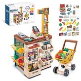 Woopie supermarket s košaricom za kupovinu 48 el. smeđa | shoptok.hr