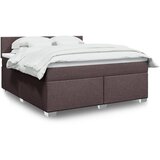 Maison Chic Box spring postelja - Vzmetna postelja z vzmetnico temno rjava 180x200 cm blago SL4479, (21908647) | Shoptok.si