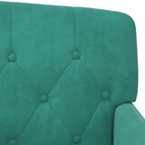  Ljubavni kauč s gumbima Tirkizna 111 x 65 x 79 cm Baršun | shoptok.hr