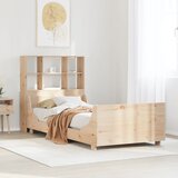 vidaXL Knjižna postelja brez vzmetnice 90x200 cm trden les | Shoptok.si