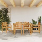  3-dijelni vrtni blagovaonski set od masivne tikovine Smeđa | shoptok.hr