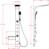 Sanotechnik panel za tuširanje Ibiza bel | Shoptok.si