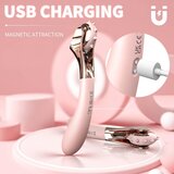 Sex HD - vodootporni vibrator na baterije i kotačić za stimulaciju (roza) | shoptok.hr