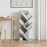  Polica za knjige drvo 4-razine 30 x 18 x 60 cm Betonska siva Cijene