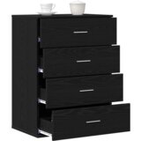 vidaXL Ormarić / Komoda Crni hrast 60 x 39 x 80 cm Konstruirano drvo | shoptok.hr