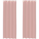 vidaXL Voile zavese z vponkami 2 kosa roza 140x300 cm, (21827116) | Shoptok.si