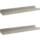 Maison Chic 2 kosi Stenske Police - Viseče police betonsko siva 40x90x3 cm, (21793934) | Shoptok.si
