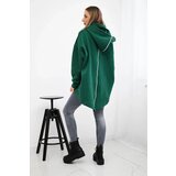 Kesi Insulated sweatshirt with back zip dark green | Shoptok.si