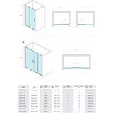 Copen Klizna vrata CONCEPT OPAL 120x195cm staklo 6mm providno (C-02-P120) | ePonuda.com