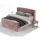 Maison de Rêve Rožnata boxspring postelja s prostorom za shranjevanje 200x200 cm Passion – | Shoptok.si