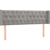  Uzglavlje svjetlosivo 163x16x78/88 cm baršunasto | shoptok.hr