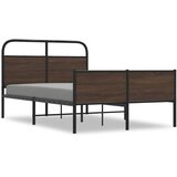Maison Chic Posteljni okvir - Dvoposteljna postelja - Zakonska postelja brez vzmetnice 140x200 cm rjav hrast inž. les-J10803, (21770634) | Shoptok.si