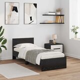  Krevetna konstrukcija Crni hrast 75 x 190 cm Konstruirano drvo | shoptok.hr