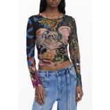 Desigual WOMEN&#39;S LONG-SLEEVED T-SHIRT BLACK Cijene