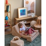 Wigiwama Svetlo rjav otroški tabure iz rebrastega žameta Cloud – | Shoptok.si