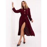 RUE PARIS Dress-MI-SK-C258.16-burgundy | shoptok.hr