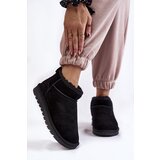 Boto Women's Suede Low Snow Boots Black Shelie | Shoptok.si
