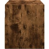 vidaXL Stenska TV omarica z LED lučkami dimljeni hrast 100x31x35 cm | Shoptok.si