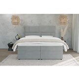 Ropez Svijetlo sivi boxspring krevet s prostorom za odlaganje 140x200 cm Lola – | shoptok.hr