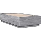 vidaXL Posteljni okvir siva sonoma 90x190 cm inženirski les, (21095090) | Shoptok.si