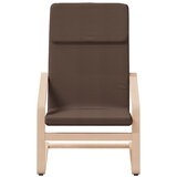  Stolica za opuštanje s tabureom od tkanine tamnosmeđa | shoptok.hr