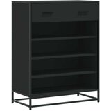 vidaXL Ormarić za cipele crni 75x38x97,5 cm Konstruirano drvo i metal | shoptok.hr