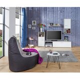 Best Price Dnevni Regal Aran, Bela, Svetlo Siva, 4-Delna | Shoptok.si